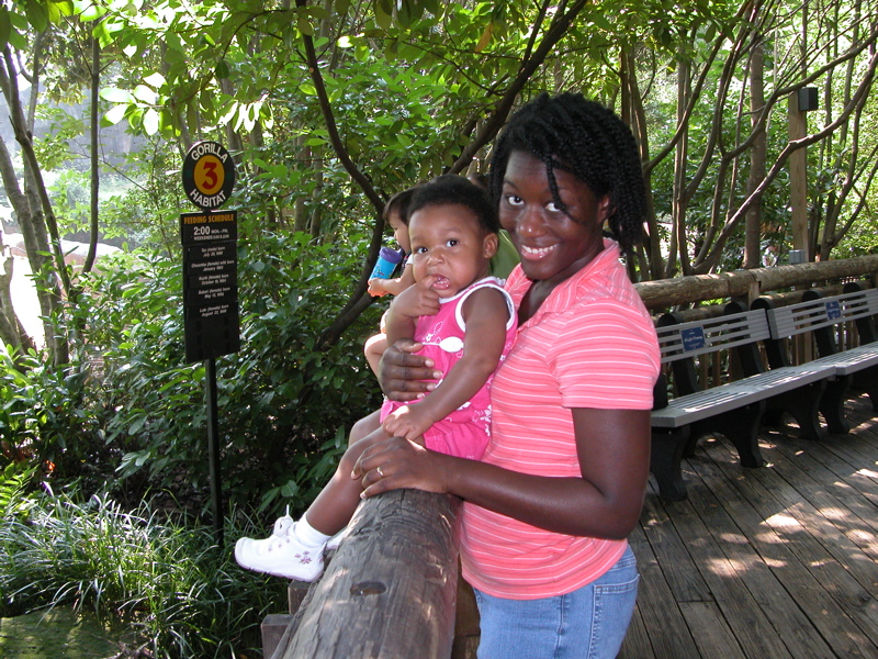 Enjoying time with mommy