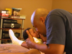 a smile for daddy!