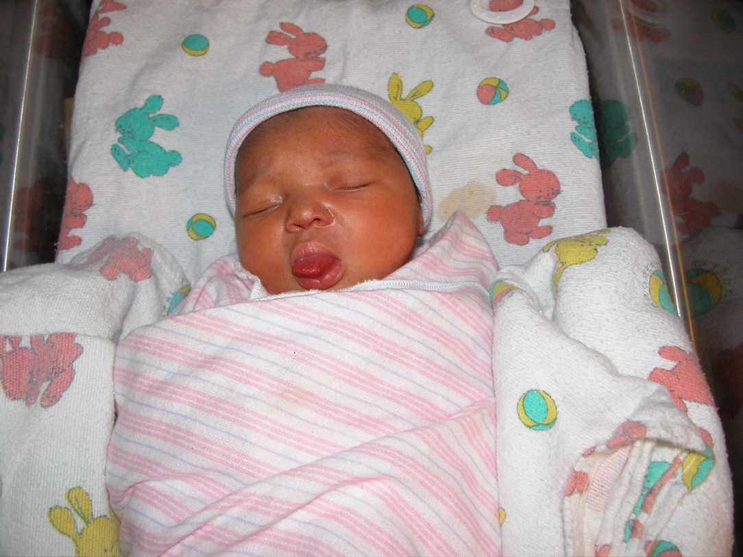 She has daddy's tongue