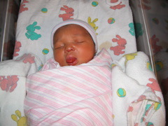 She has daddy's tongue