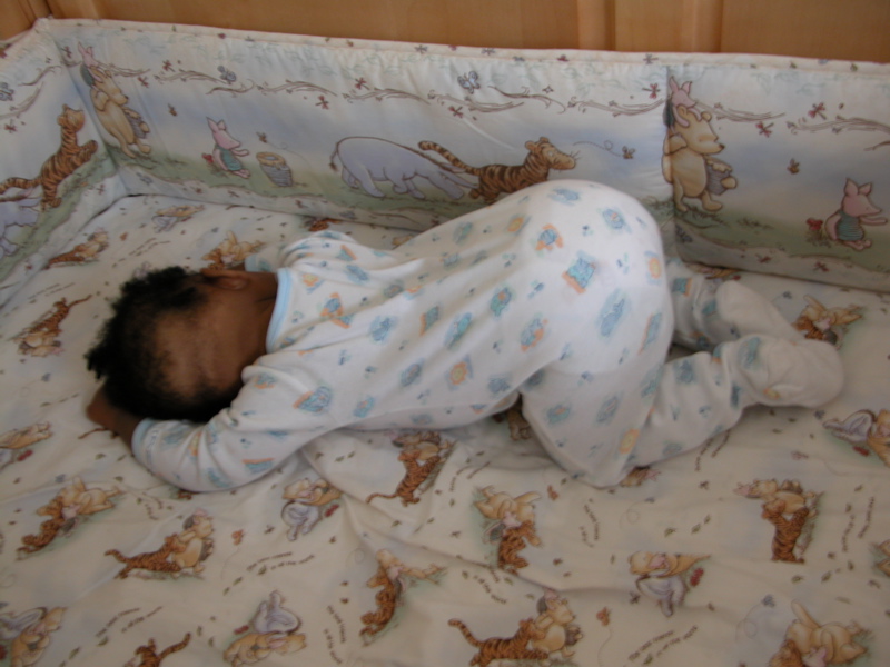 sleeping and crawling
