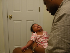 more 
daddy smile